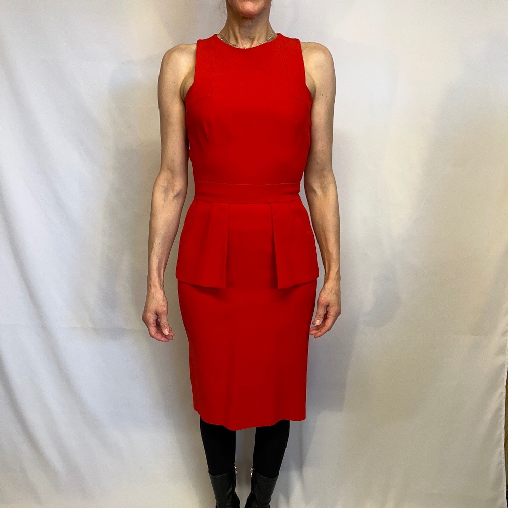 Alexander McQueen Tailored Red Dress